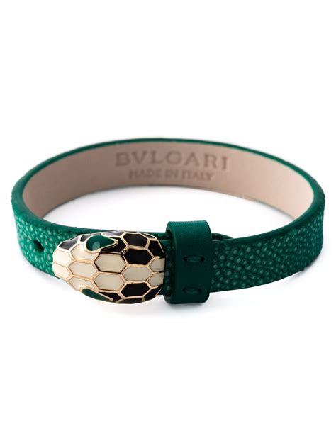 bvlgari snake bracelet leather.